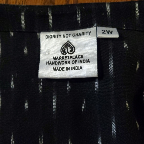 Marketplace Dignity Not Charity Handmade Patchwork Dress Size 2W - Picture 6 of 7